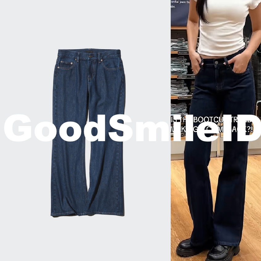 SALE PENAWARAN TERBATAS 23-29 JAN Women Jeans Bootcut Celana Denim Panjang Wanita JASTIP UNIQLO