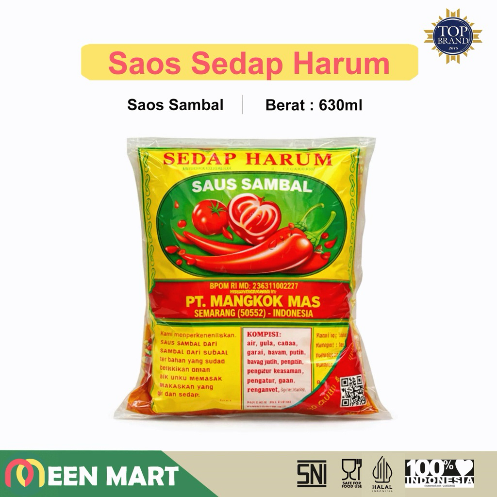 Saos Sedap Harum Pt Mangkok Mas 1 Pack Ukuran 630ml