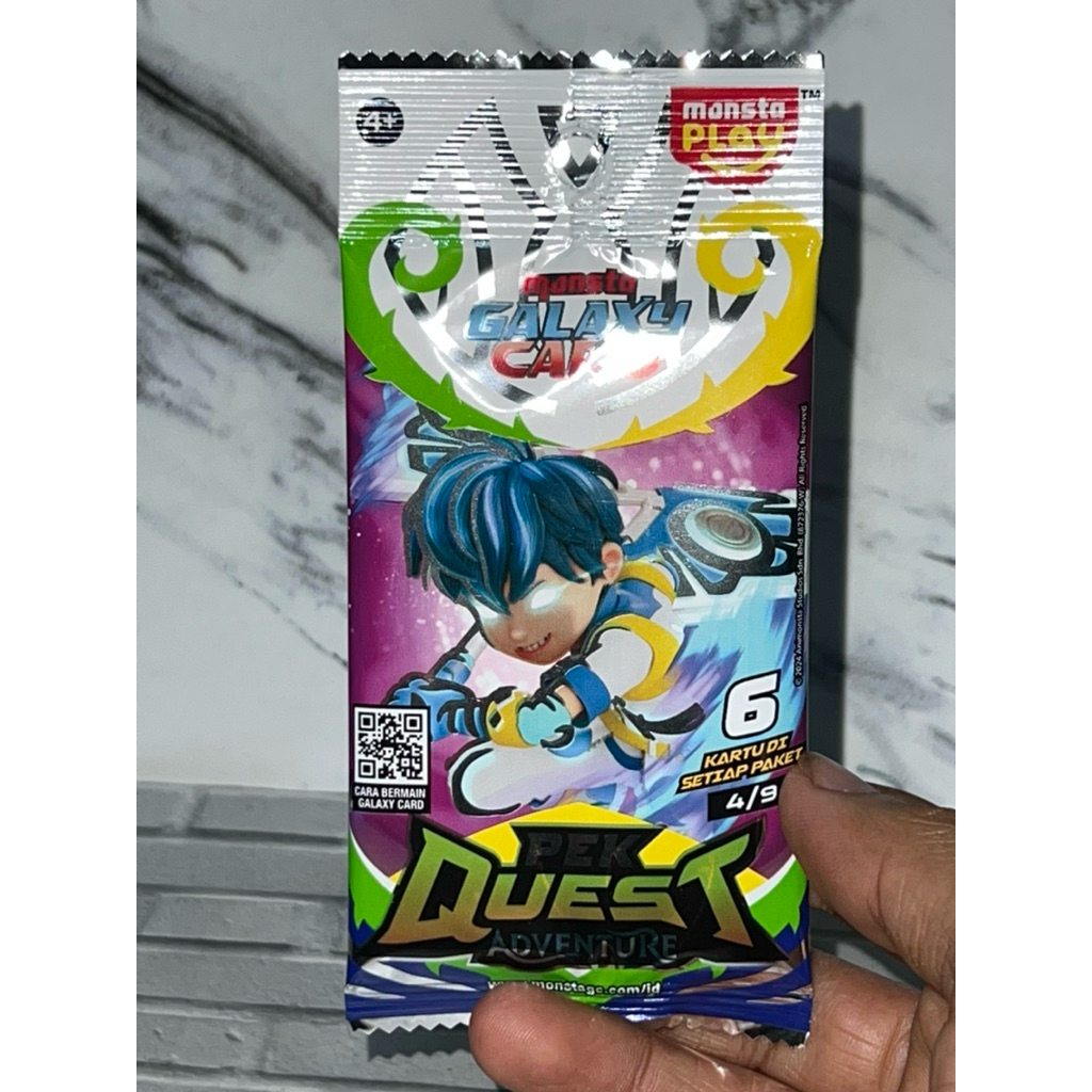 Kartu Boboiboy Monsta Galaxy card Pek Quest Adventure SR