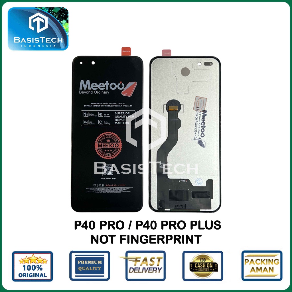 LCD FOR HUAWEI P40 PRO - P40 PRO PLUS - NOT FINGERPRINT - MEETOO ORIGINAL