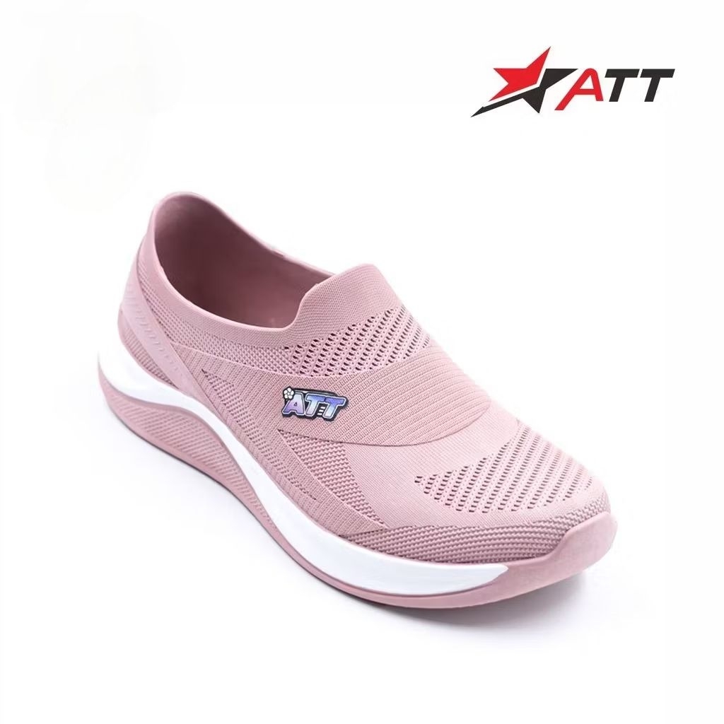 sepatu karet wanita slip on ringan empuk lentur att