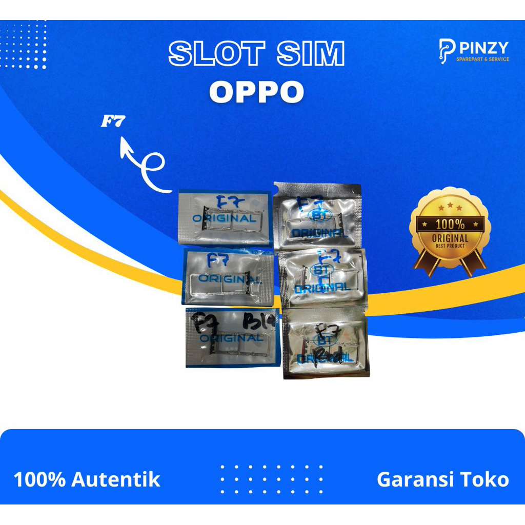 Simtray/Tempat Kartu Simcard OPPO F7 ORI