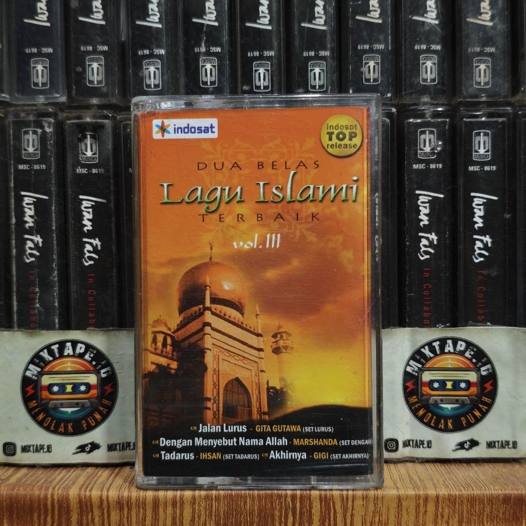 Kaset - Dua Belas Lagu Islami Terbaik Vol 3 - Kompilasi Indonesia - Kaset Pita - Radio Tape - Radio 