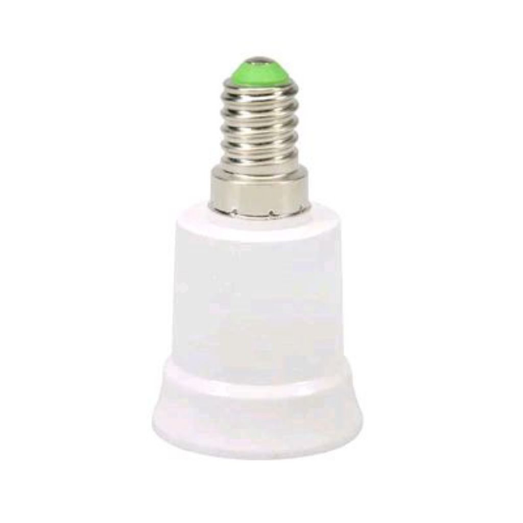 Krisbow Konverter Fitting Lampu E14-e27 Tahan Panas Mudah Digunakan Material Berkualitas