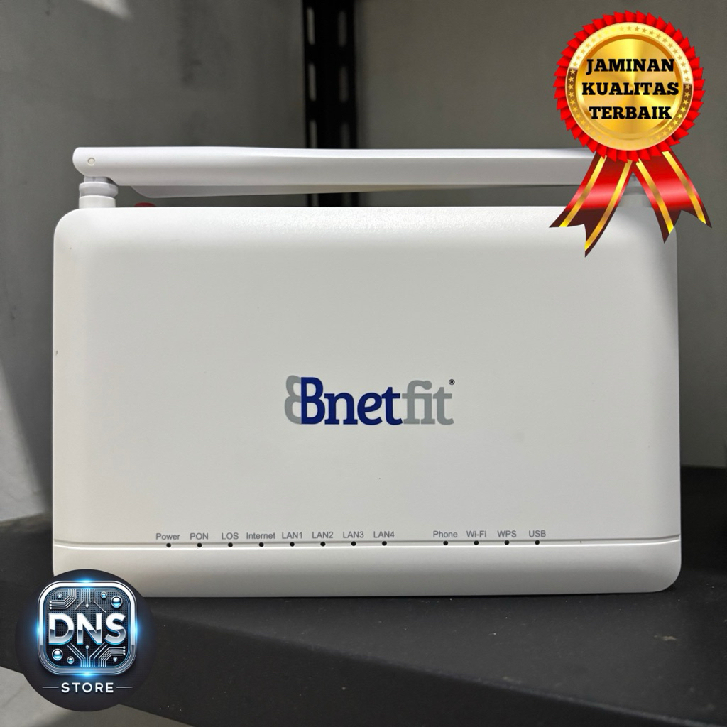 ROUTER ZTE ZXHN F670L (BNETFIT) & ADAPTOR 12V PORT BIRU BERGARANSI