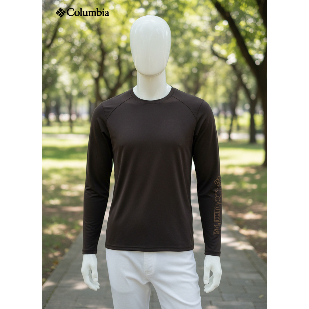 Base Layer Columbia Original Lengan Panjang Pria | Kaos Thermal Outdoor Hiking Trekking
