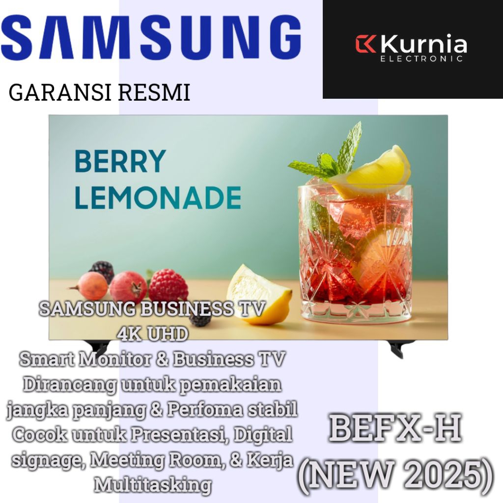 SAMSUNG BE43FX-H Smart Monitor TV 4K  43 Inch LH43BEFHVG BEFX-H