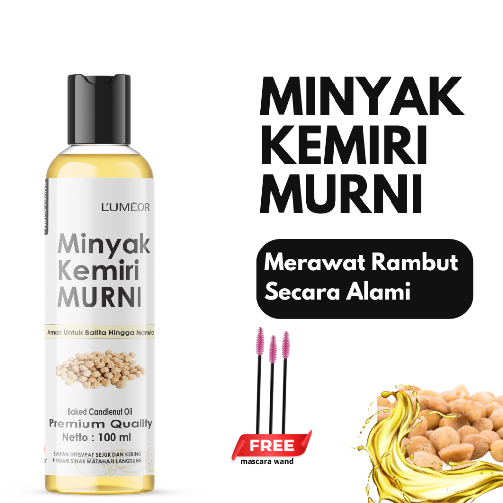 minyak kemiri murni asli 100% - minyak kemiri 100 ml