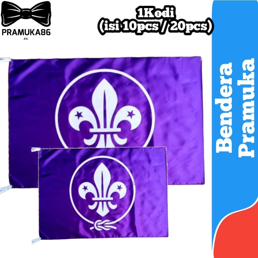 1Kodi Bendera Wosm Pramuka Kecil & Besar / Bendera Pandu Wosm Baru / Bendera Pandu Dunia Pramuka / B