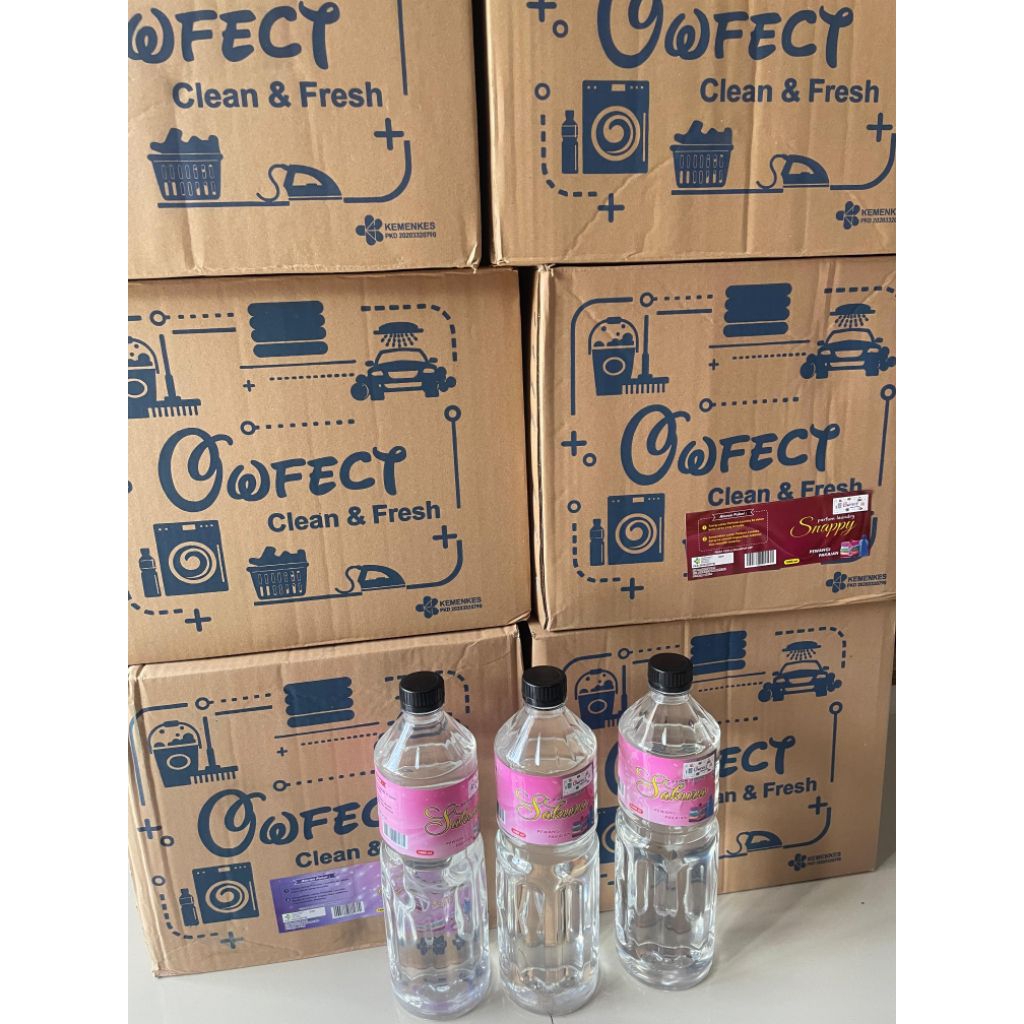 Parfum Laundry Owfect 1 Liter - Aroma Snappy, Anti Wrinkle, Anti Bakteri