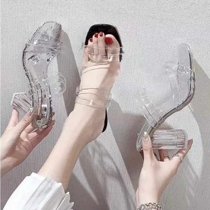 Sendal High Heels Kantoran Bisa Cod Haihil Lebaran Idhulftiri Haihils Wanita Terbaru 2026 Sandal Hel