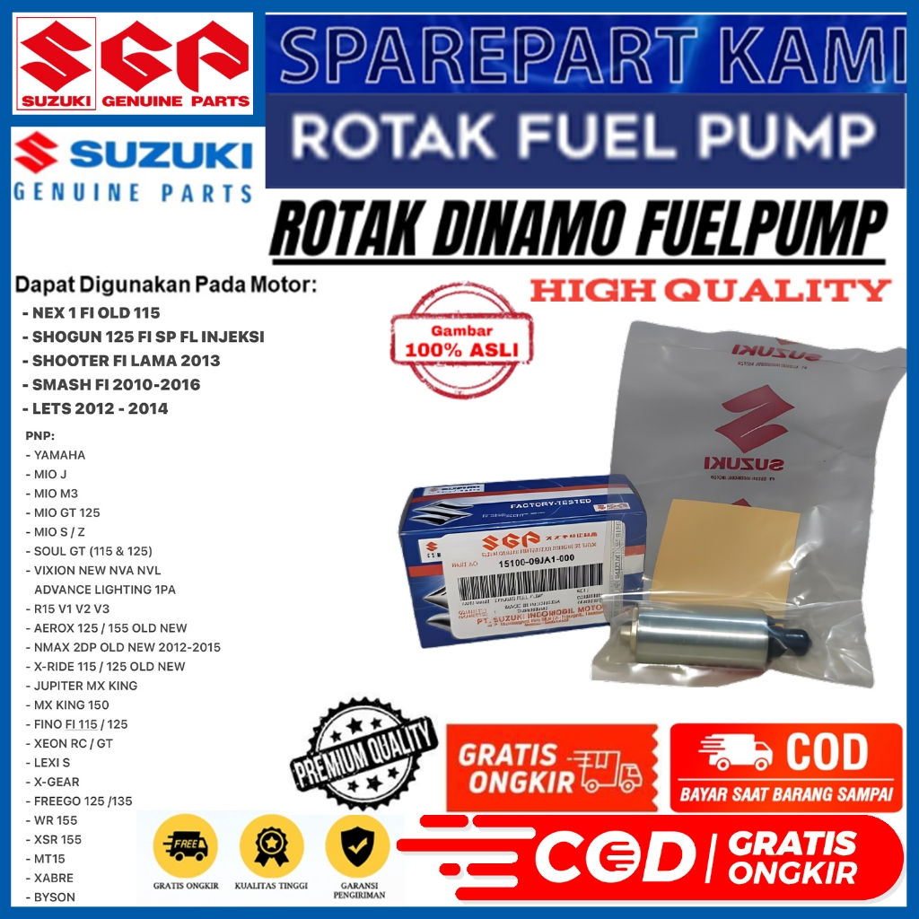 ROTAK DINAMO FUEL PUMP SUZUKI NEX FI LAMA SHOGUN 125 FI SMASH FI SHOOTER LETS OLD 3 SOKET