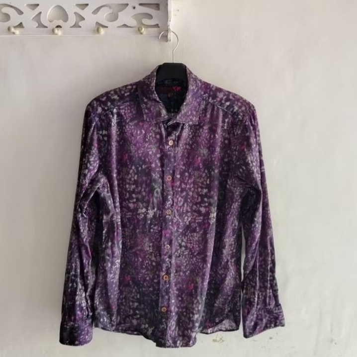 kemeja pria ted baker motif SIZE M