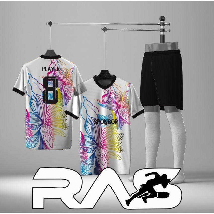 Jersey Futsal Custom Full Printing Dryfit Anak Dewasa Banyak Ukuran