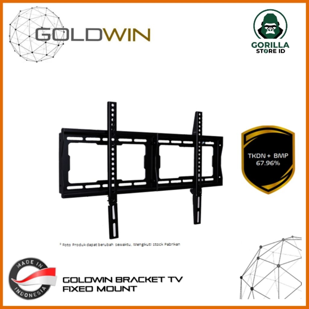 GOLDWIN GOLDWIN BRACKET TV FIXED MOUNT GWBRFM55100-ECO-25