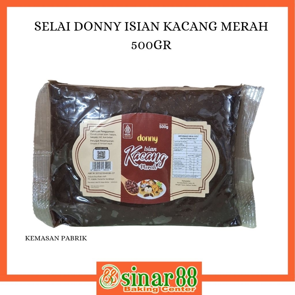 SELAI DONNY ISIAN KACANG MERAH 500GR