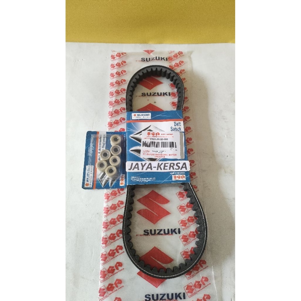 V-BELT FAN BELT +ROLLER SUZUKI NEX 1 NEX I NEX 2 SGP
