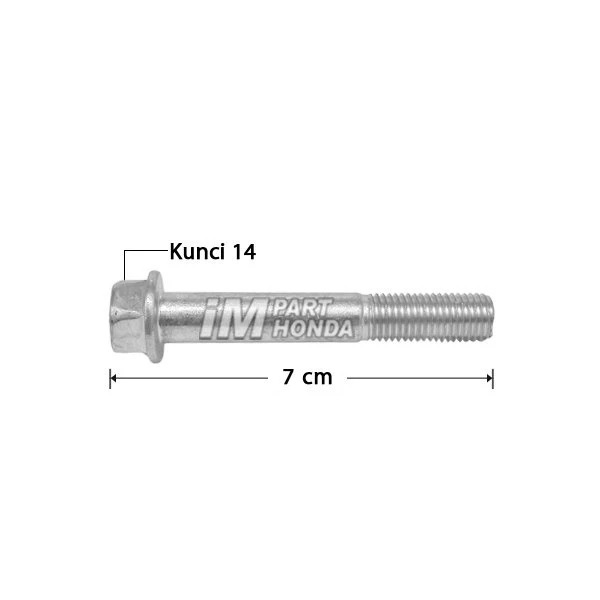 O-95701-100-6507 Baut 14 Knalpot Panjang 7 Cm Vario 125 150