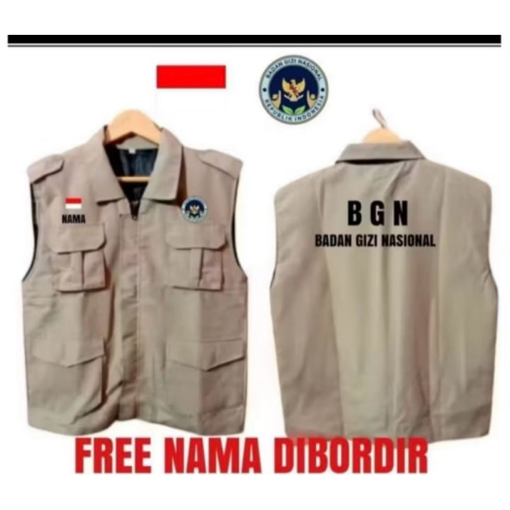 rompi bgn/rompi sppg/rompi lapangan/rompi makan siang gratis