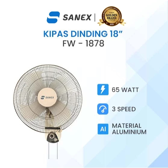 SANEX Kipas Angin Dinding 18 Inch FW-1878 / FW-1879  -  ORIGINAL