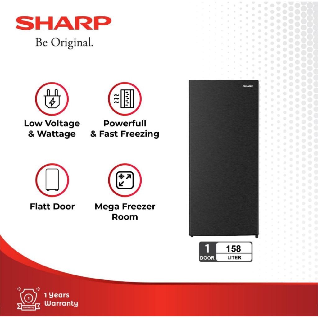 SHARP FJ-M186AHS FREEZER 6 RAK FJM186AHS KULKAS FREEZER SHARP 6RAK KULKAS FREEZER SHARP