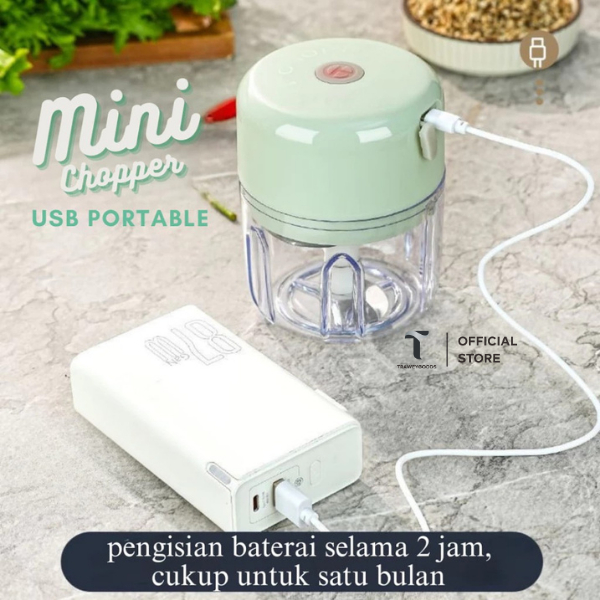 [TG] Mini Chopper Portable USB Mini Chopper Garlic Blender Portable Mini USB