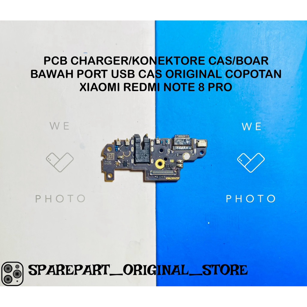 PCB CHARGER/PORT USB CAS/LUBANG HANDSET/MIC 100% ORIGINAL COPOTAN REDMI NOTE 8 PRO