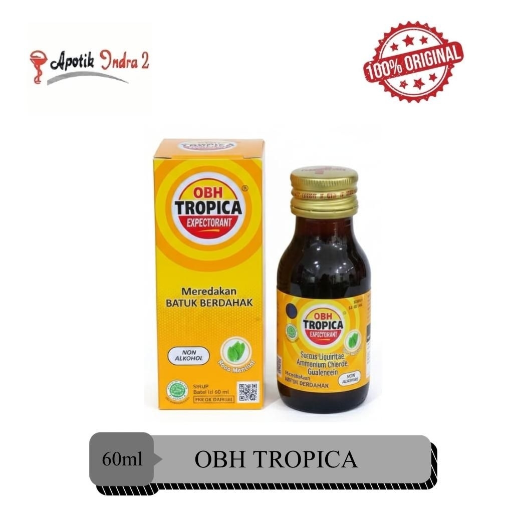 OBH Tropica Expectoran Mentol Meredakan Batuk Berdahak (60 ml)