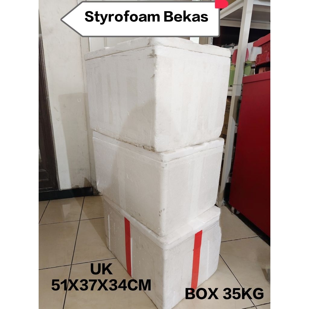 Styrofoam box bekas 35 kg. Styrofoam box  jumbo. box minuman foam. foam es batu. foam makanan frosen