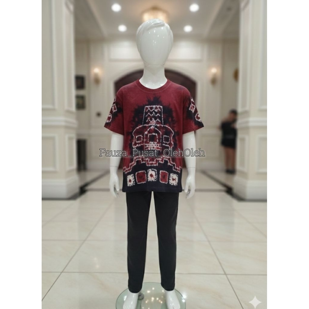 BAJU SASIRANGAN ANAK BAHAN KAOS LENGAN PENDEK