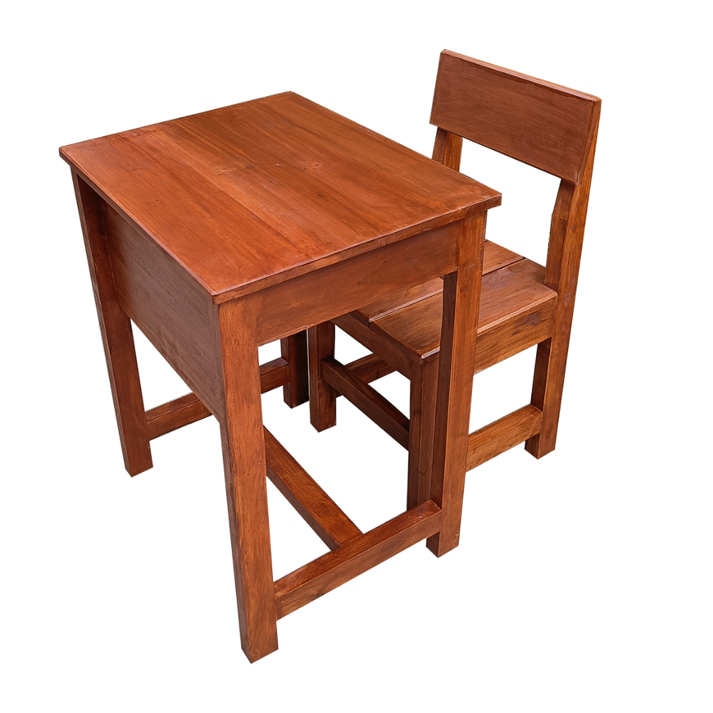 Meja Kursi Sekolah Kayu Set Meja+Kursi Terlaris