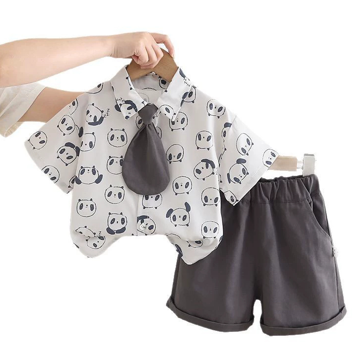 Setelan Kemeja Dasi Anak Laki Laki 1 - 7 tahun Baju OOTD Anak ELIAS