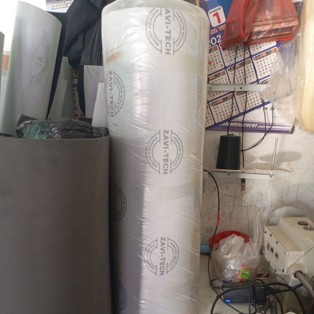 kain jok amplas pasir meteran tebal Zavi-tech, kulit jok motor kasar kesat lentur, sarung jok motor 