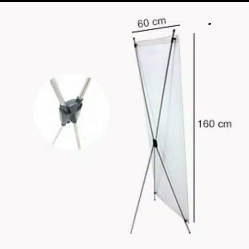 Stand Banner 60x160 Dudukan Banner Stand bener hanya stand nya saja yaa tanpa banner OK