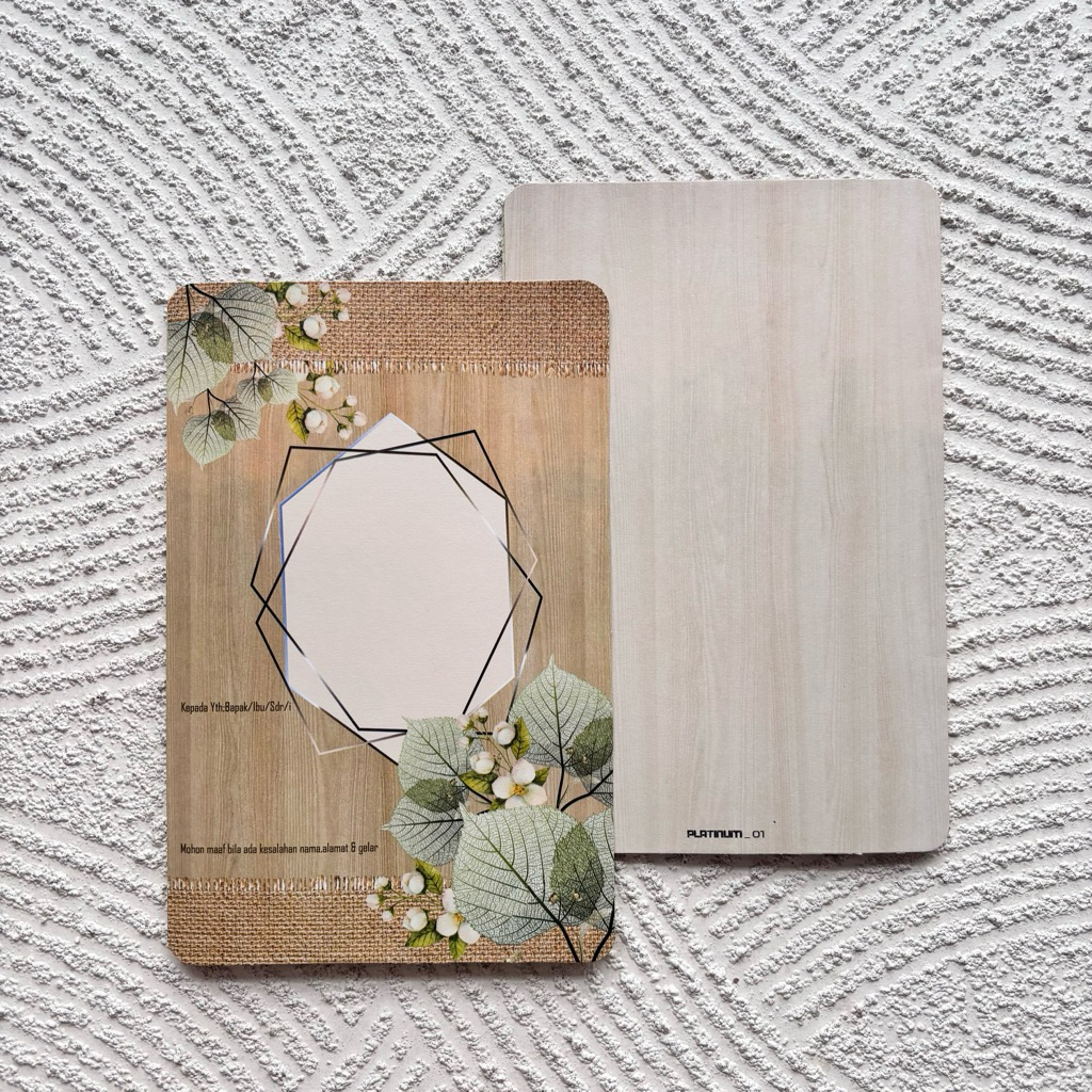 blangko undangan pernikahan kosong murah  platinum 01