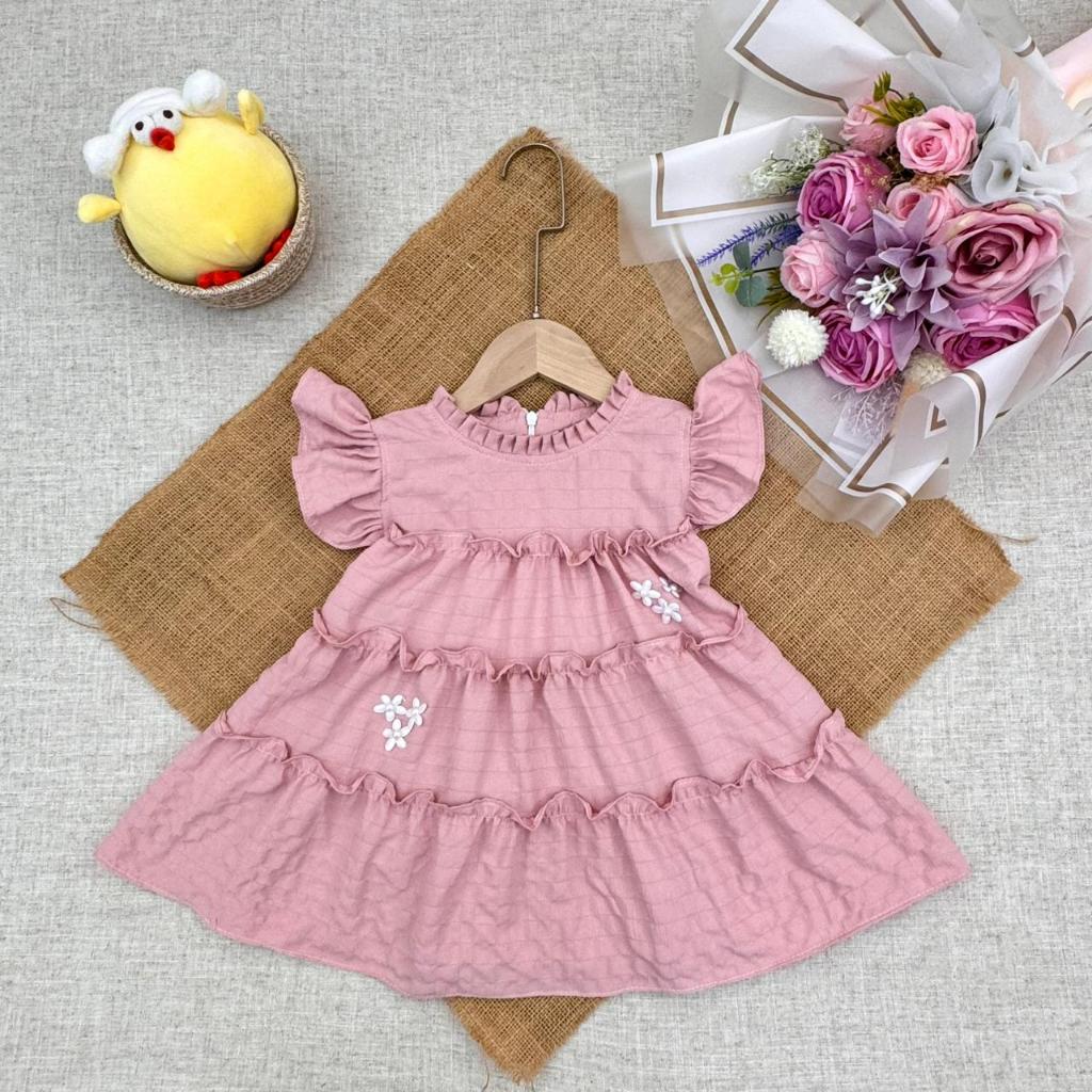 Dress Anak Perempuan 1 Tahun | Gaun Anak Perempuan | Baju Bayi Crincle Nyaman