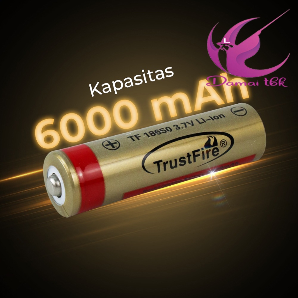 TRUSTFIRE Baterai 18650 3.7 Volt 6000mAh