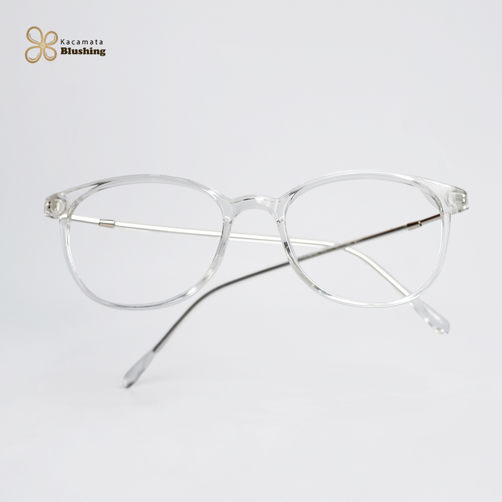 KACAMATA BLUSHING - Frame Kacamata ADELINE Transparan Stylish Unisex Wajah Kecil
