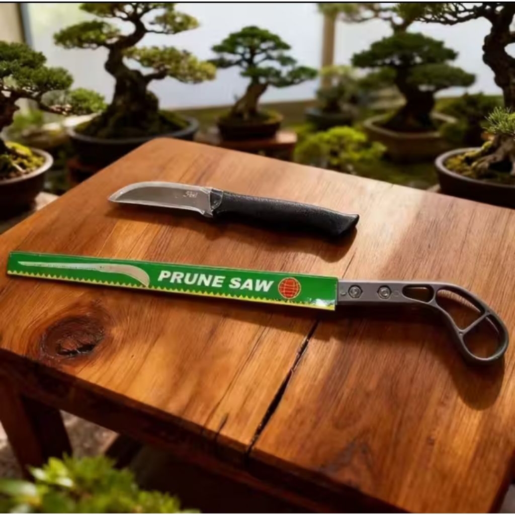 Paket Berkebun Pisau Okulasi + Gergaji Bonsai Set Alat Pisau berkebun