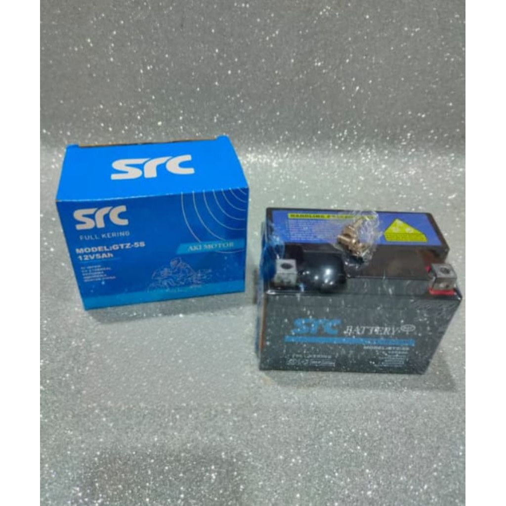 MURAH - AKI MOTOR / AKI KERING / ACCU SRC GTZ-5S 12V 5AH