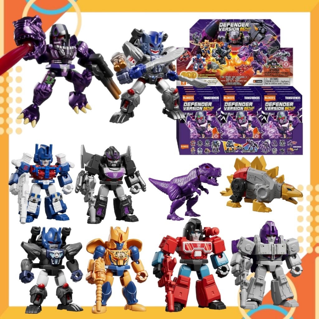 Blokees Transformers Galaxy  Devender Version 06 Figure Transformers Mini Brutal Fang