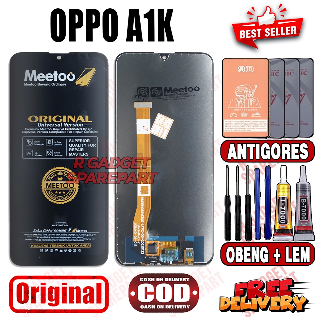 LCD TOUCHSCREEN OPPO A1K ORIGINAL MEETOO LCD FULLSET