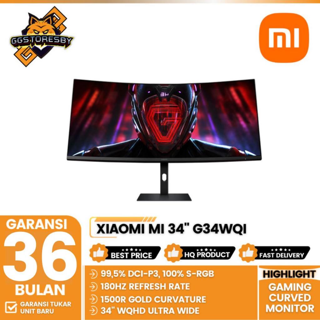 Xiaomi Mi 34" G34Wqi Wqhd 180Hz Ultra-Wide Curved Monitor