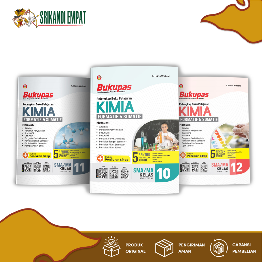 Srikandi Empat - Bukupas Kimia SMA-MA Kelas 10, 11, 12 - Latihan Soal Kimia