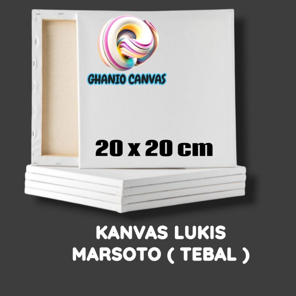 Kanvas lukis 20x20cm/Kanvas20x20/Kanvas Marsoto
