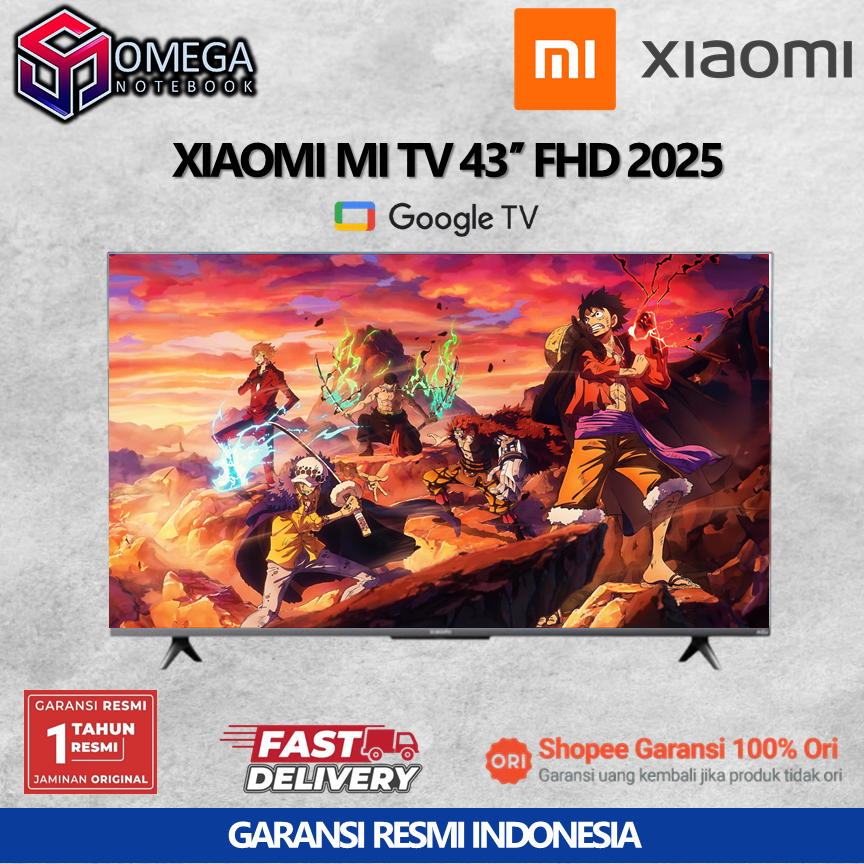 Led Tv Xiaomi 43" A 2025 Smart Tv Google Tv GARANSI RESMI L43MA-AFID