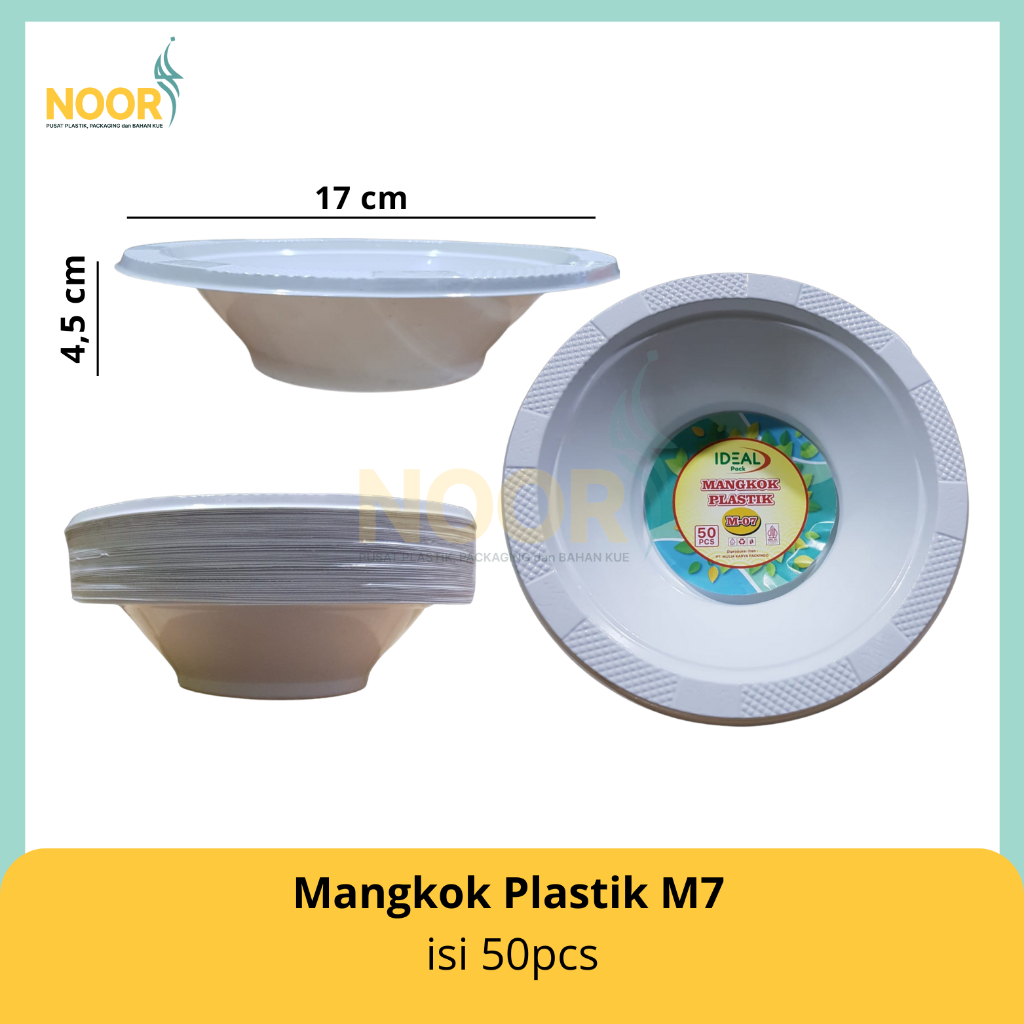 Mangkok Plastik Sekali Pakai Idealpack Besar M7