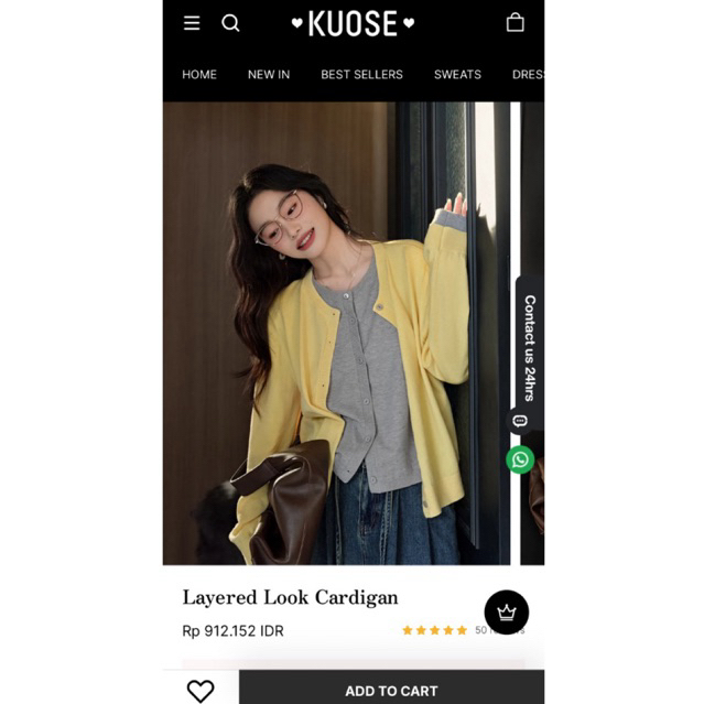 Kuose-Layered Cardigan