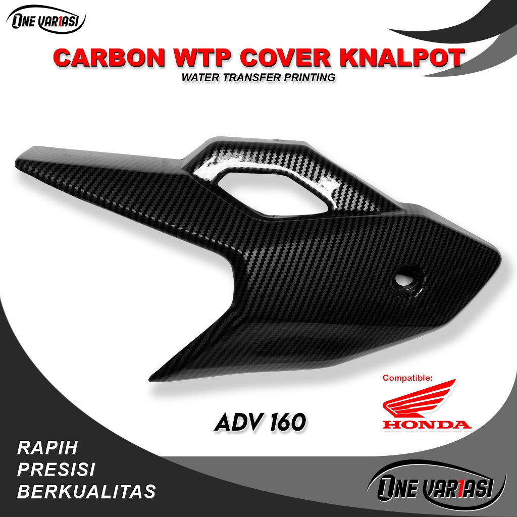 COVER TUTUP KNALPOT ADV 160 ADV 150 CARBON TAMENG COVER KNALPOT HONDA ADV 150 ADV 160 KARBON