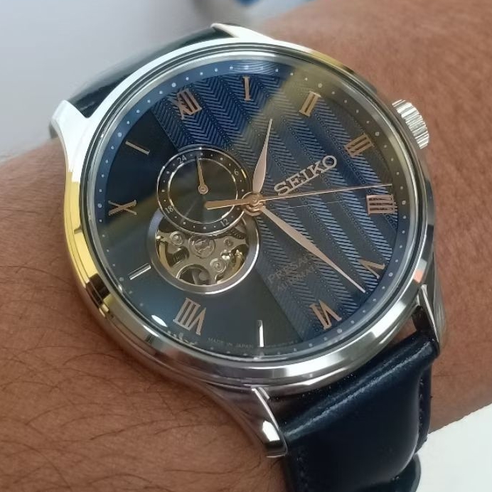 Seiko presage SSA421J1 aumatic ssa421 Zen garden open heart blue dial bekas